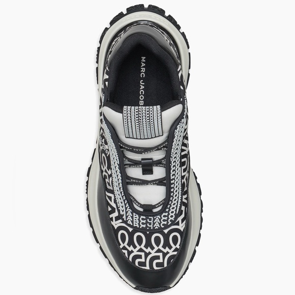 Marc Jacobs Monogram Lazy Runner Sneakers – Black & White Men’s 12 / Women’s 13 - Picture 5 of 9